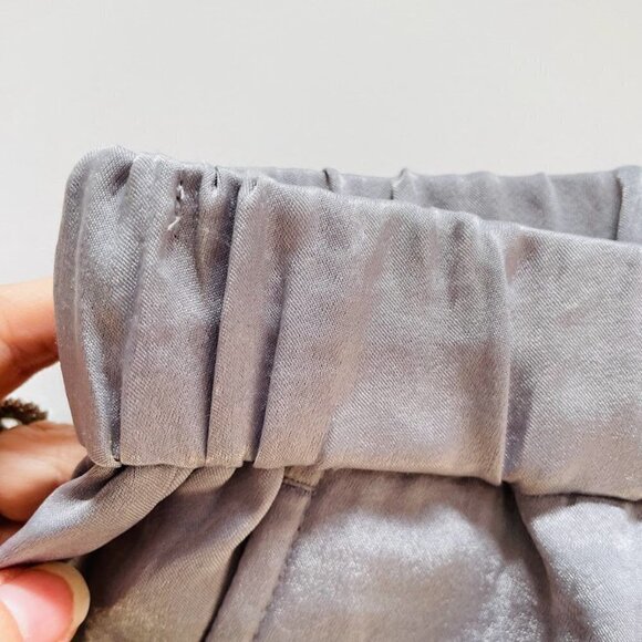 NWT Banana Repubilc Pant Trouser Metallic Satin Soft Pull On Drawstring Small - Picture 4 of 9